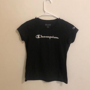 Kids champion black t-shirt